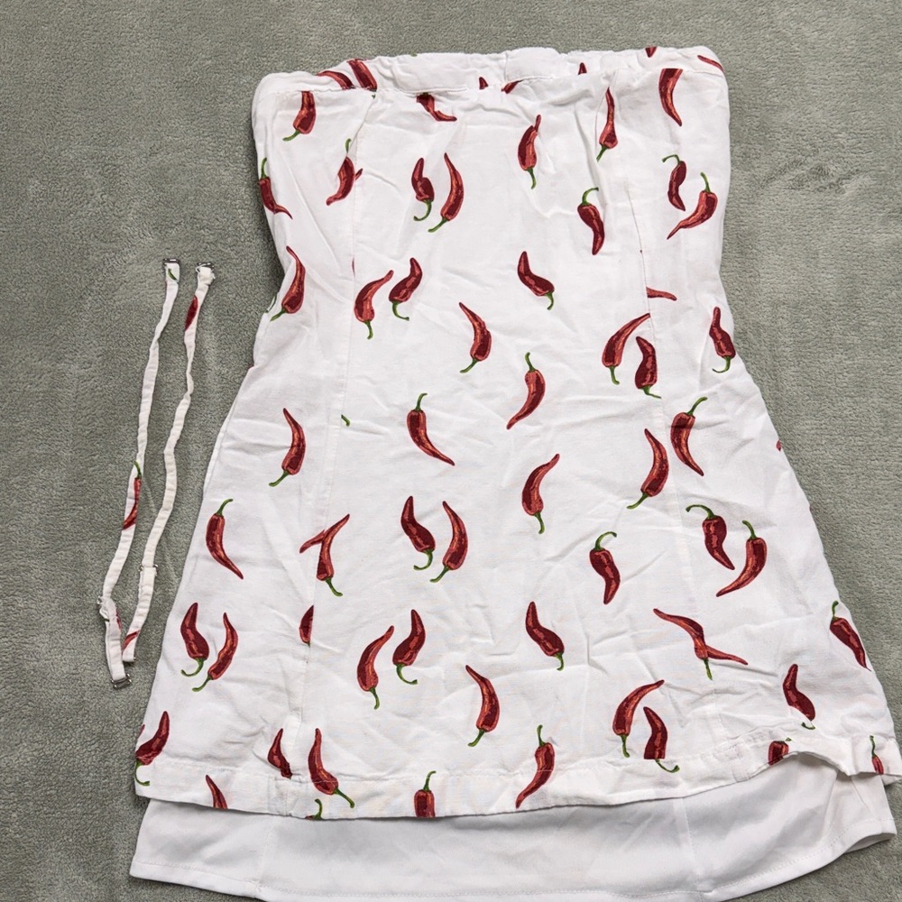 Jessica Simpson White and Red Mini Dress